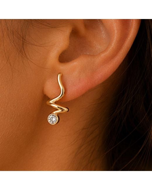 Lily Flo Jewellery Metallic As If You Ever Doubted Large Diamond Stud Earrings
