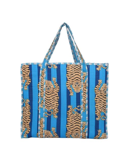 Conscious Yoga Collective Blue The Ultimate Tibetan Tiger Tote