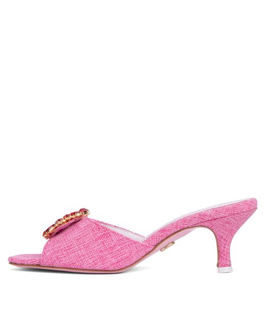 Beautiisoles by Robyn Shreiber Made in Italy Pink Eden Comfortable Slide Sandal
