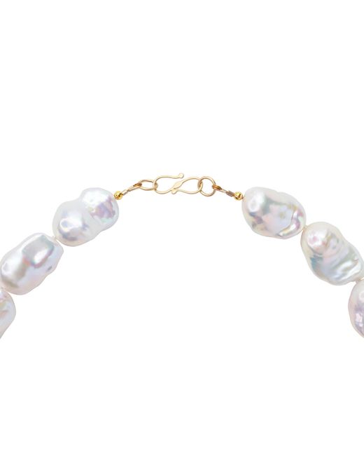 Bombyx House Metallic Extra Large Baroque Pearl Necklace