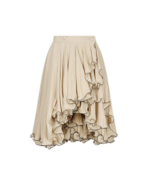 Baltér Natural Neutrals Bloom Cascade Skirt