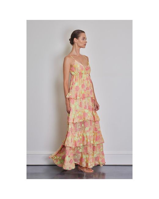 Anse Victorin Brown Carla Silk Dress
