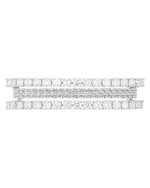 Maison De Gala White Aurora Double Row Bracelet