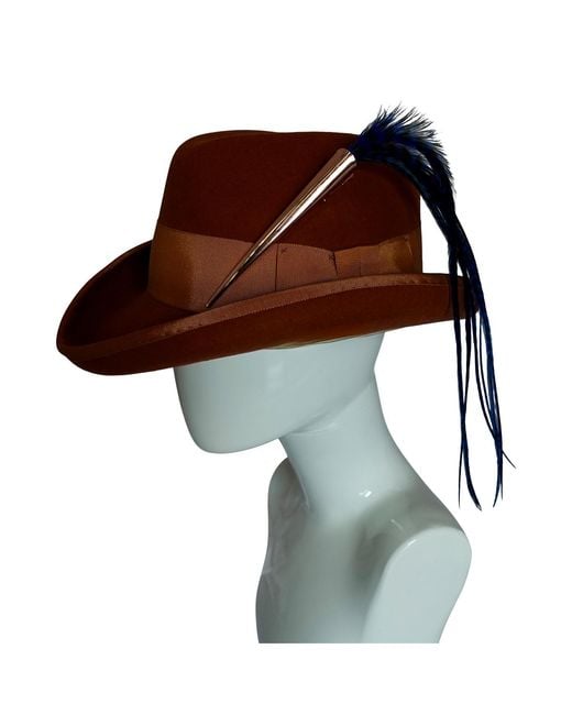 Romer Millinery Blue Feather Clip For Hats, Hair, Turbans & Lapel Xl Royal
