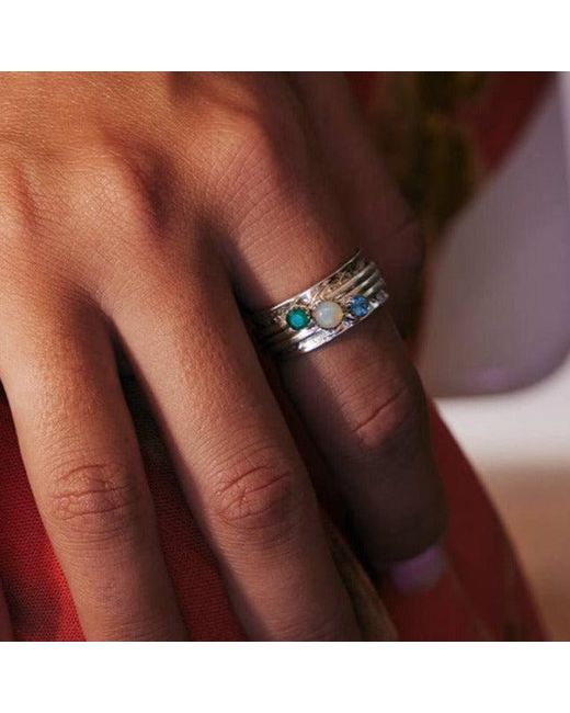 Charlotte's Web Jewellery Green Pure Soul Silver Spinning Ring