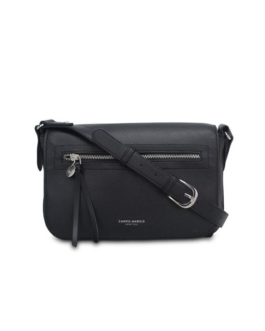 CAMPO MARZIO Roma 1933 Black Ornella Crossbody Bag
