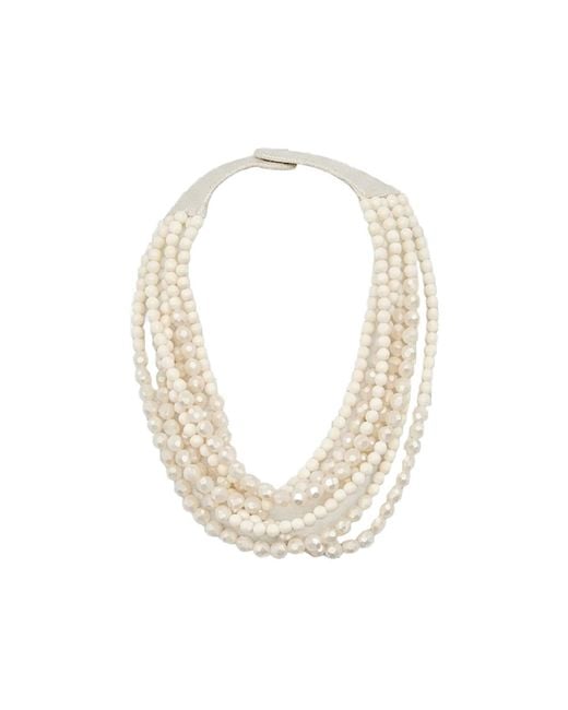 Fairchild Baldwin Metallic Helena Pearlized Necklace