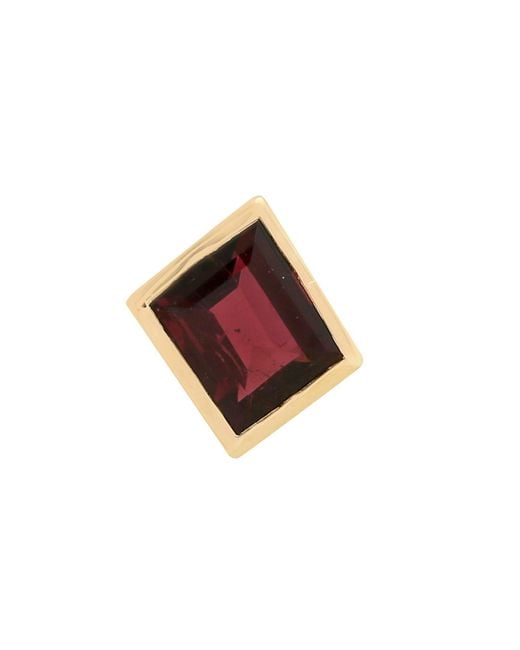 Artisan Red 18K Tourmaline Pendant