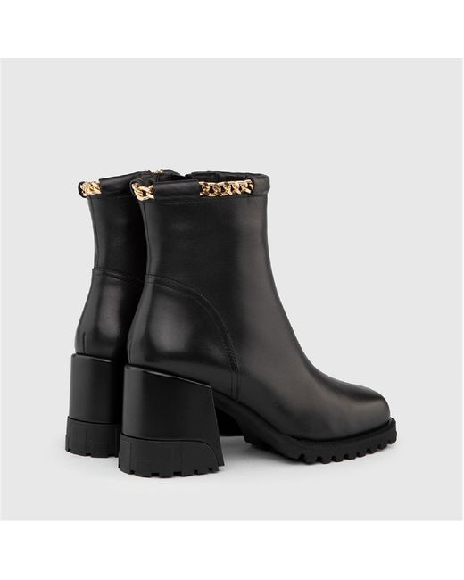 Ilvi Black Harder Leather Heeled Boot
