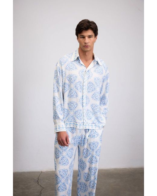 Je Te Veux Blue Bleu Pant for men