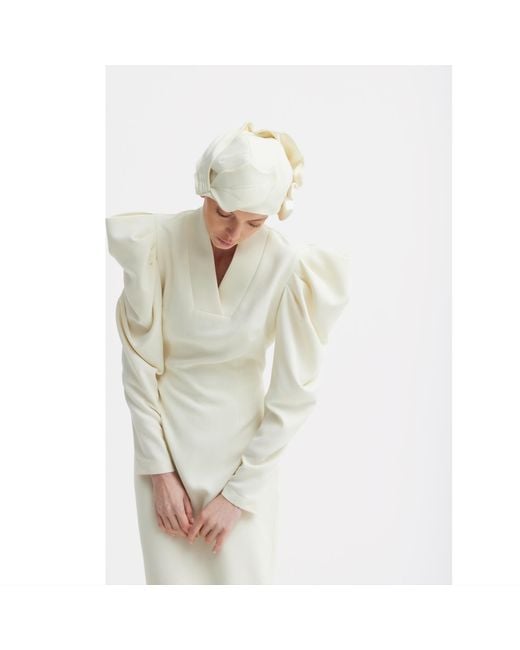 Julia Allert White Neutrals Headpiece – Evening Mini Hat Style