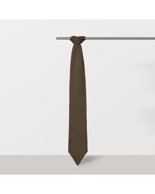 SEREN LONDON Brown Merino Scarf for men