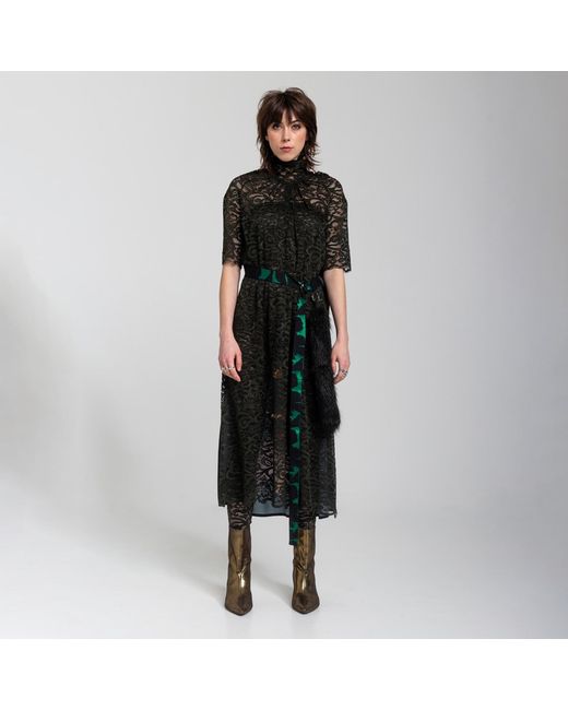 ARTISTA Black Seems Lace Dress