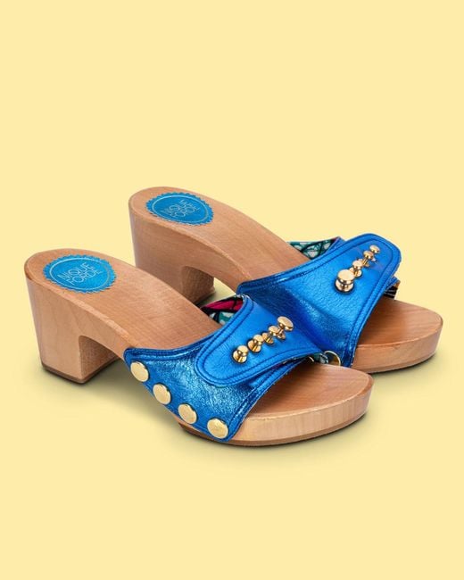 Nique Forde Blue Cobalt Georgie Sandals
