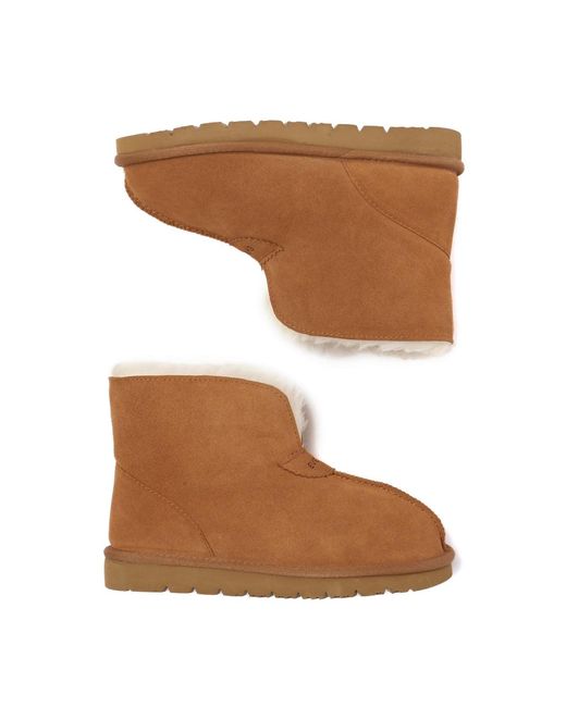 EverAu Australia Brown Owl Ankle Boots