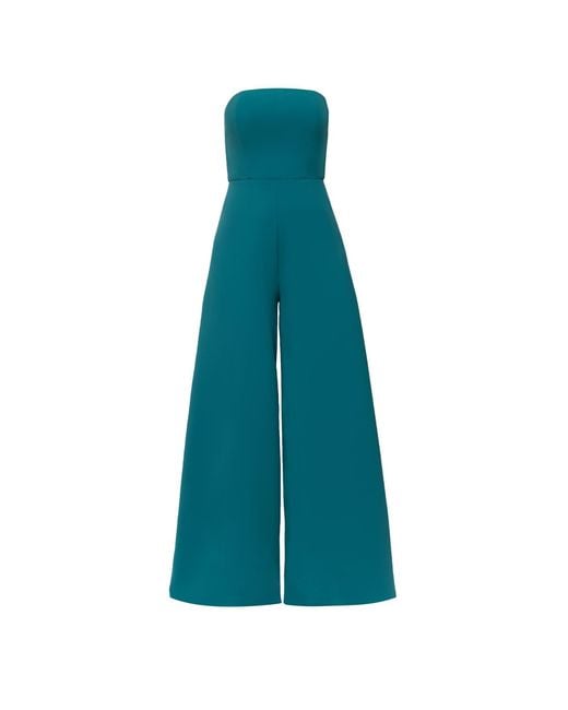 Nomi Fame Blue Sarah Palazzo Pant Corset Jumpsuit