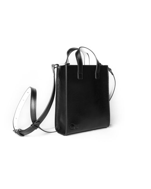 Qu Black Glam Mini Tote Bag
