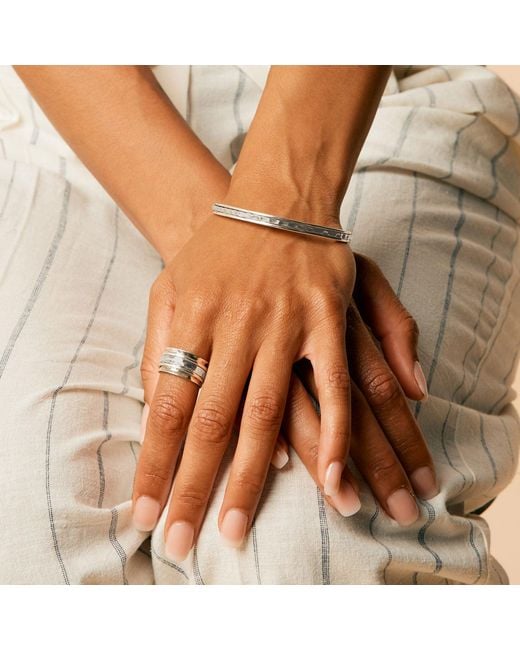 Charlotte's Web Jewellery White Karma Abundance Spinning Stacking Bangle