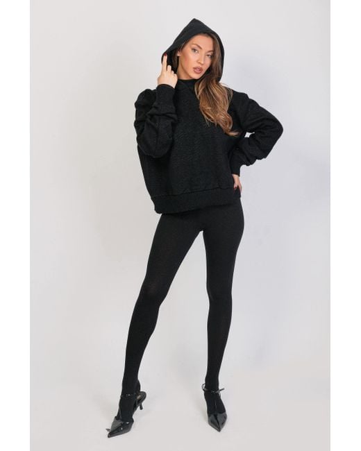Maison Bogomil Black Knit Hoodie