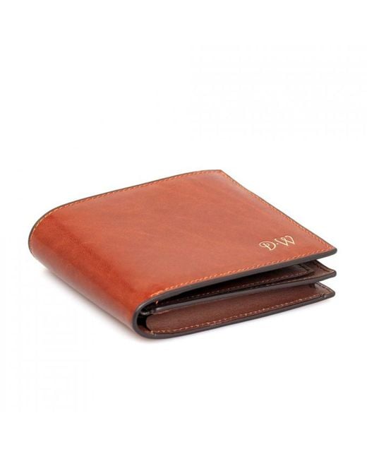 DAVID WEJ Red Billfold Wallet for men