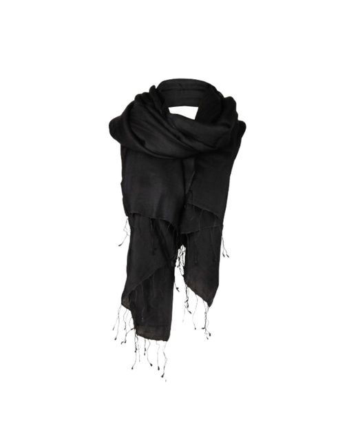 Saachi Black Arielle Summer Ombre Cashmere Pashmina Scarf