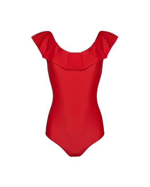 Paola Amador Red Clasico Swimwear