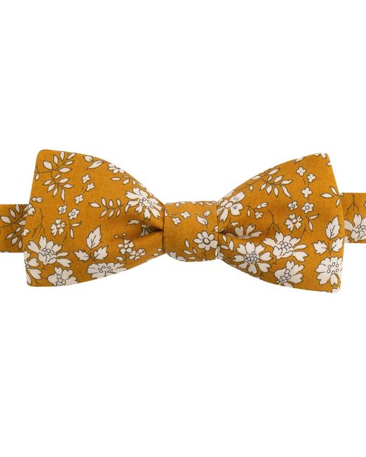 LE COLONEL Yellow Liberty Mustard Capel Bow Tie for men