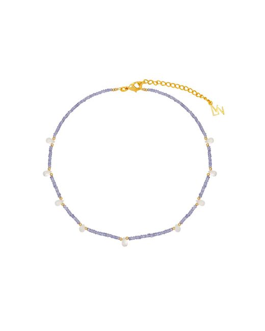 Lavani Jewels Multicolor White & Lilac Pedraza Tanzanite Necklace