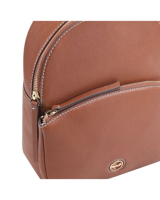 Paul Costelloe Brown Laval Leather Backpack