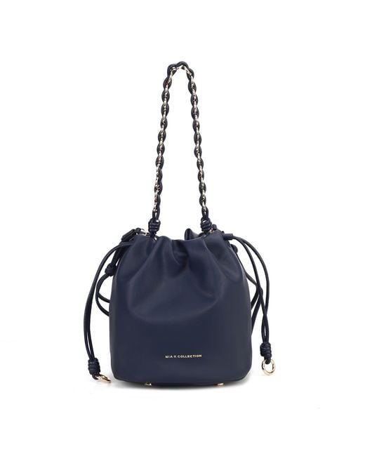 Mkf Collection - J'omor Blue Paityn Bucket Bag