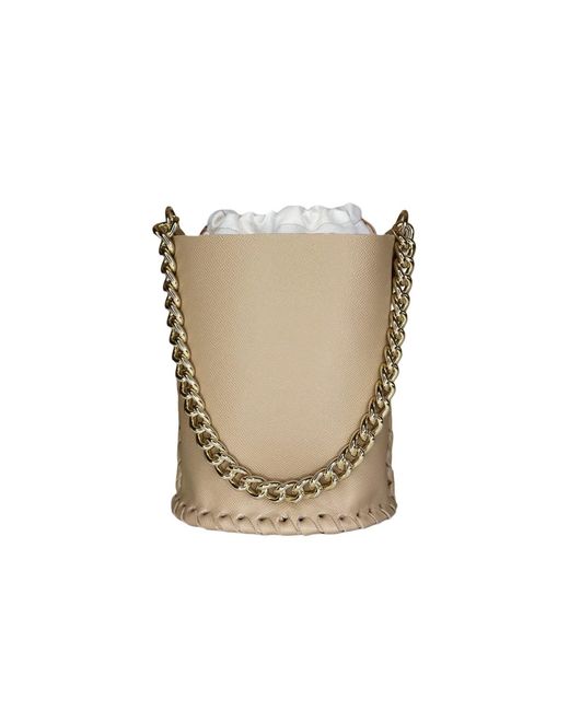Ruj Heritage Natural Neutrals Bucket Bag Caffellatte