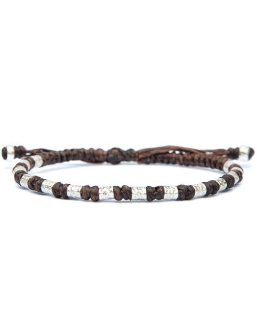 Harbour Uk Brown Yule Viking Rope Bracelet for men