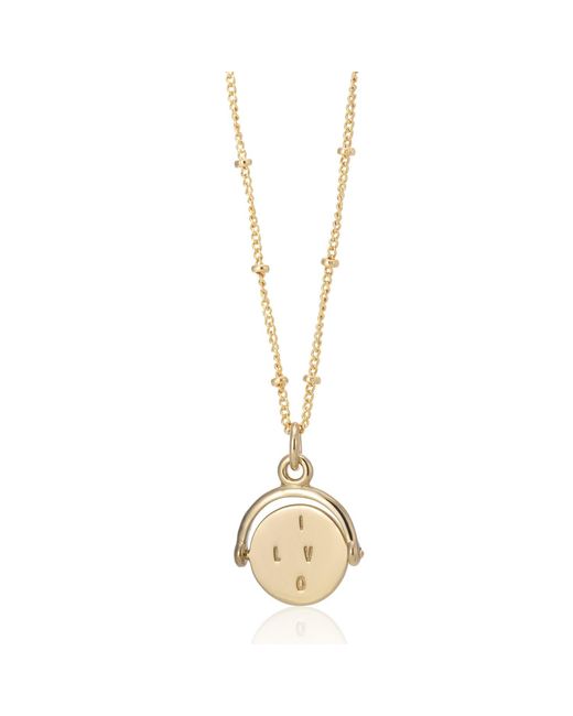 Auree Jewellery Metallic Verona Spinning I Love You Pendant