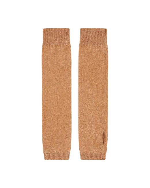 Loop Cashmere Brown Brushed Mitts