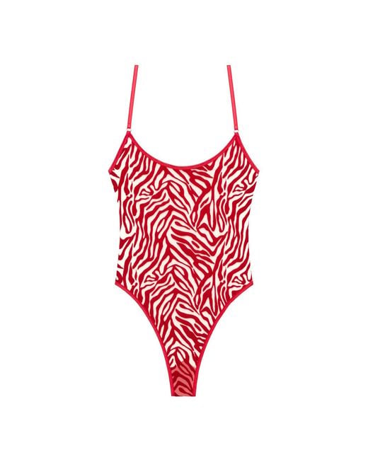 Perilla Lingerie Red Kylie Bodysuit