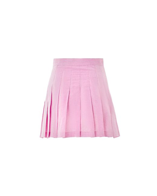 Lita Couture Pink Linen Blend Tennis Skirt