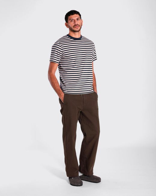 Far Afield Blue Ringer Stripe T-Shirt for men