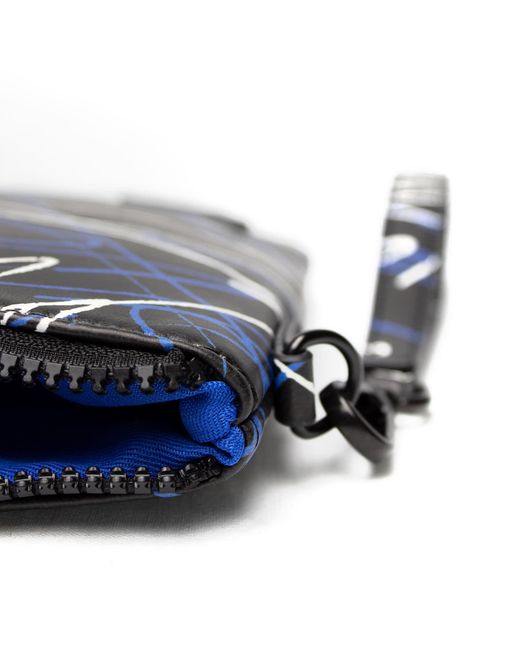 Qu Blue Scribbles Pouch