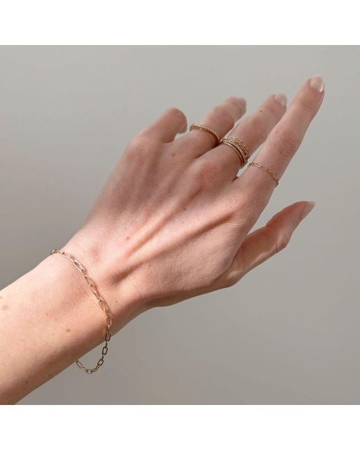 Herself Collections Metallic Fairmined Bleeker Street Chain Bracelet