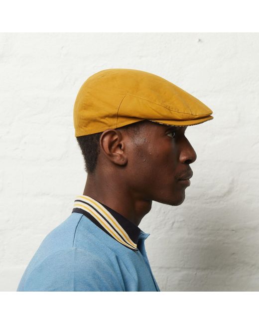 Dasmarca Hats Yellow Finley Dijon Italian Waterproof Cap for men