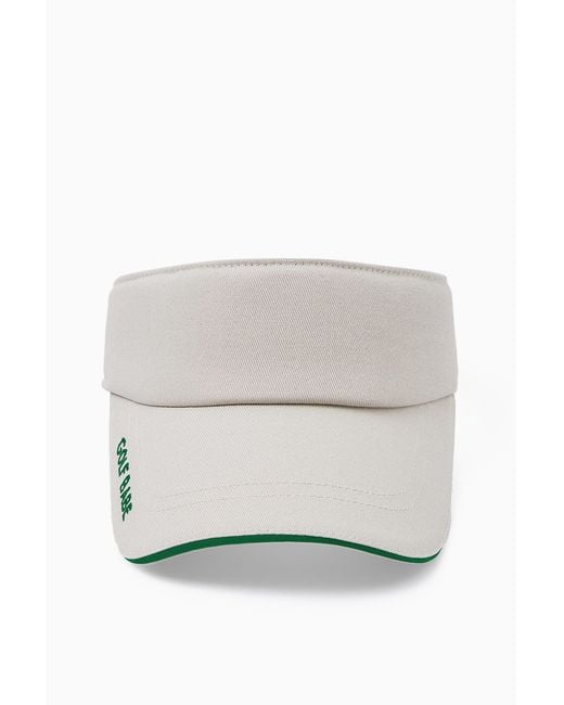 Victoria Paulsen White Neutrals Golf Babe Visor- Off