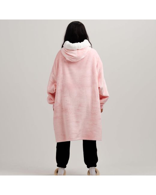 Ony Pink Furlined Hoodie Blanket for men