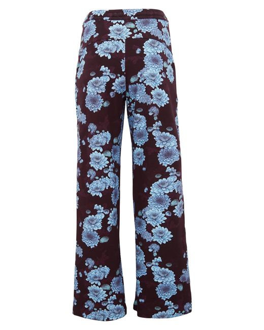 Lords of Harlech Blue Paige Serious Floral Knit Pant