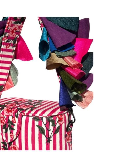Simitri Pink Bouquet Bazaar Bucket Bag