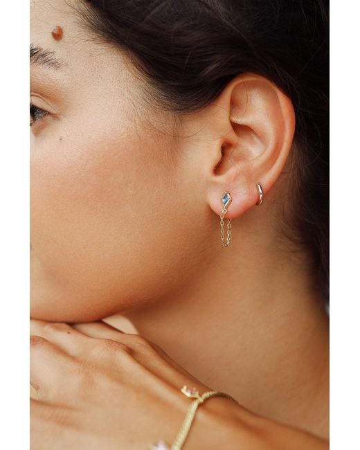 Adriana Pappas Designs Metallic Crystal Kite Earrings