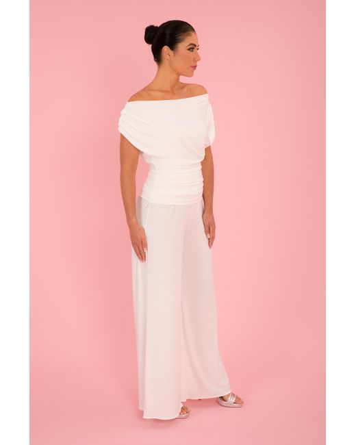 Atom Label White Neutrals Carbon Jumpsuit