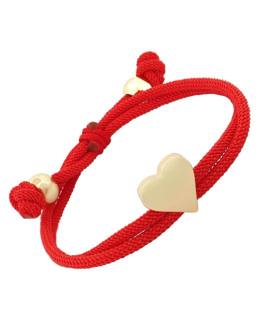 Ebru Jewelry Sacred Heart Cord Adjustable Bracelet