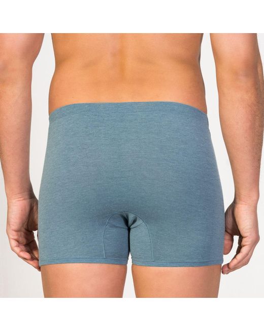 Zd - Zero Defects Blue Heracles Fly Front Boxer – Maximum Softness For Sensitive Skin for men