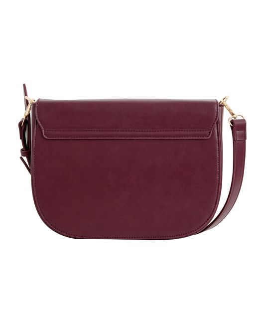 Fable England Purple Nina Messenger Handbag Vegan Leather