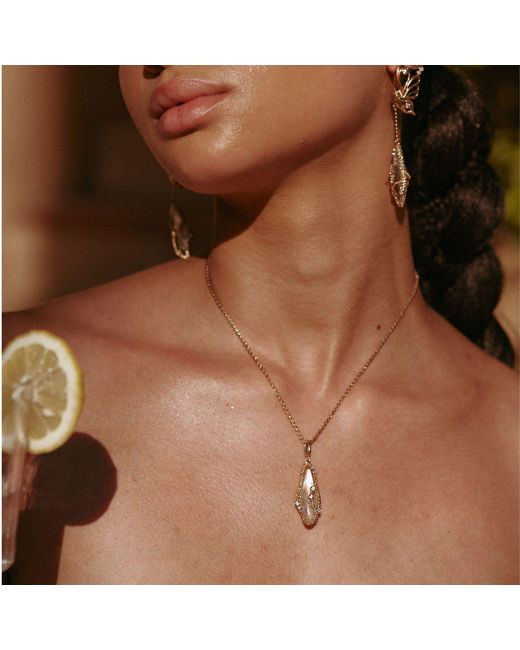 Retro Chic Metallic Mystic Butterfly Necklace